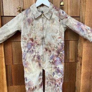 Hand-dyed KISO Boilersuit / 2T–4T